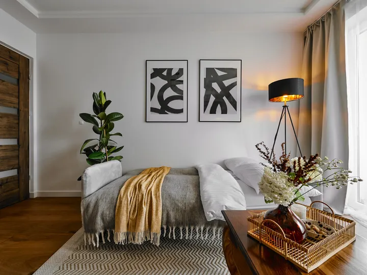 Living-room sofa by the window